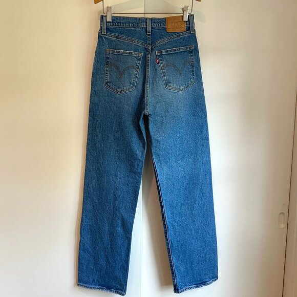 LEVI’S Ribcage Straight Ankle Jeans - Size 26 - Picture 8 of 13